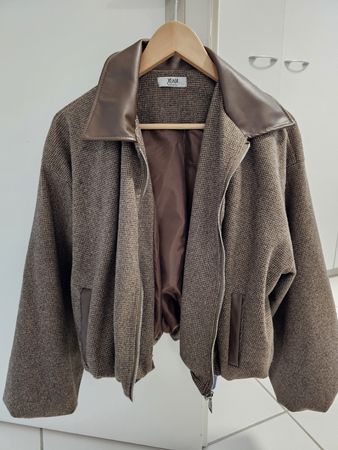 TOP! Xuna Jacke braun kariert, Gr.36-42, Made in Italy