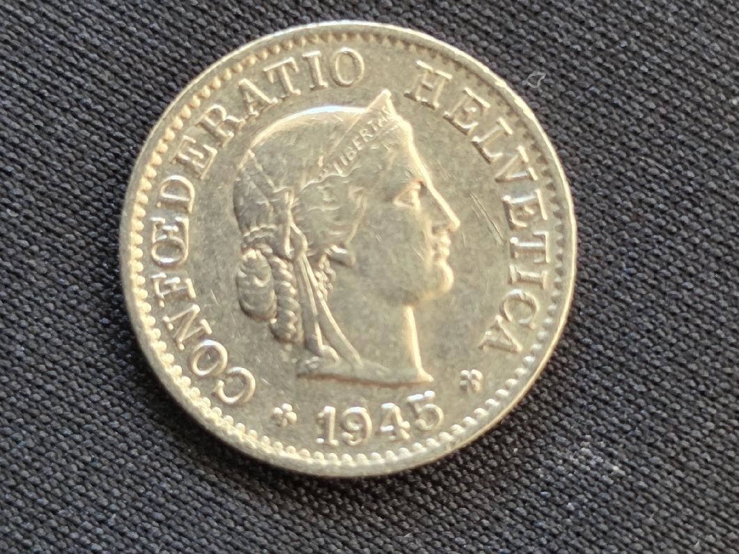 Tutti le monete: 5 cts 1945 – Usato da Genève venduto da bbastos