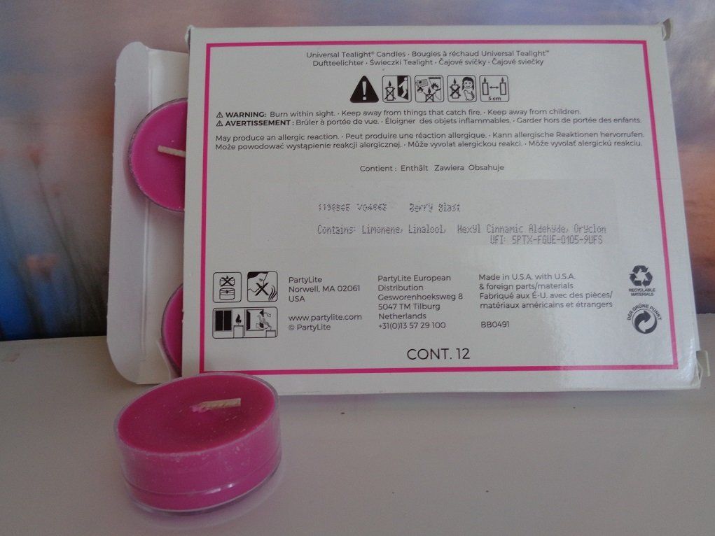 Partylite Kerzen: 12 TL  Blutorangen  ODER Berry Blust – Neu und originalverpackt aus Frauenkappelen von Sunneschy00 1