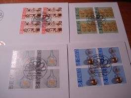 Pro Patria 1993, FDC Satz + 4erblocks, Handwerk