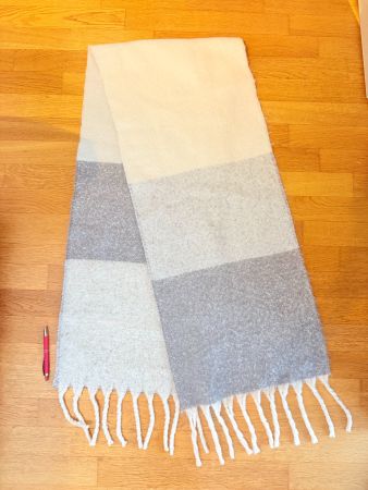 Une grande écharpe vraiment douillette et moelleuse