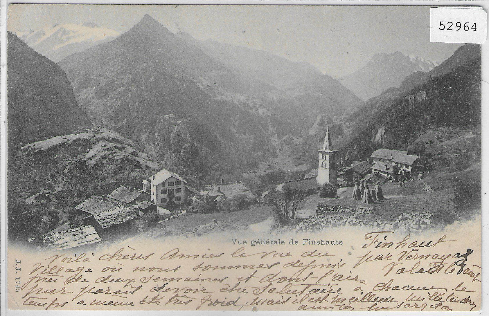 Cartoline postali: Vue generale de Finhauts – Usato da Ettingen venduto da Kartenplanet