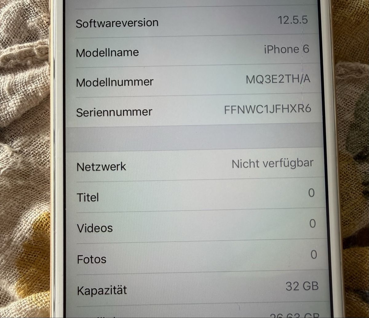 Apple Portables: Apple iPhone 6 32 GB Top Zustand   – D'occasion à Konolfingen par petzipetz 2