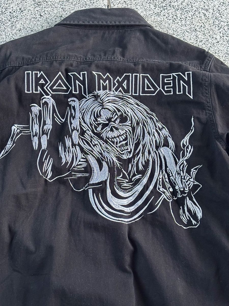Camicie: IRON MAIDEN Jeans Hemd in M – Usato da Reinach AG venduto da sabaton63 3