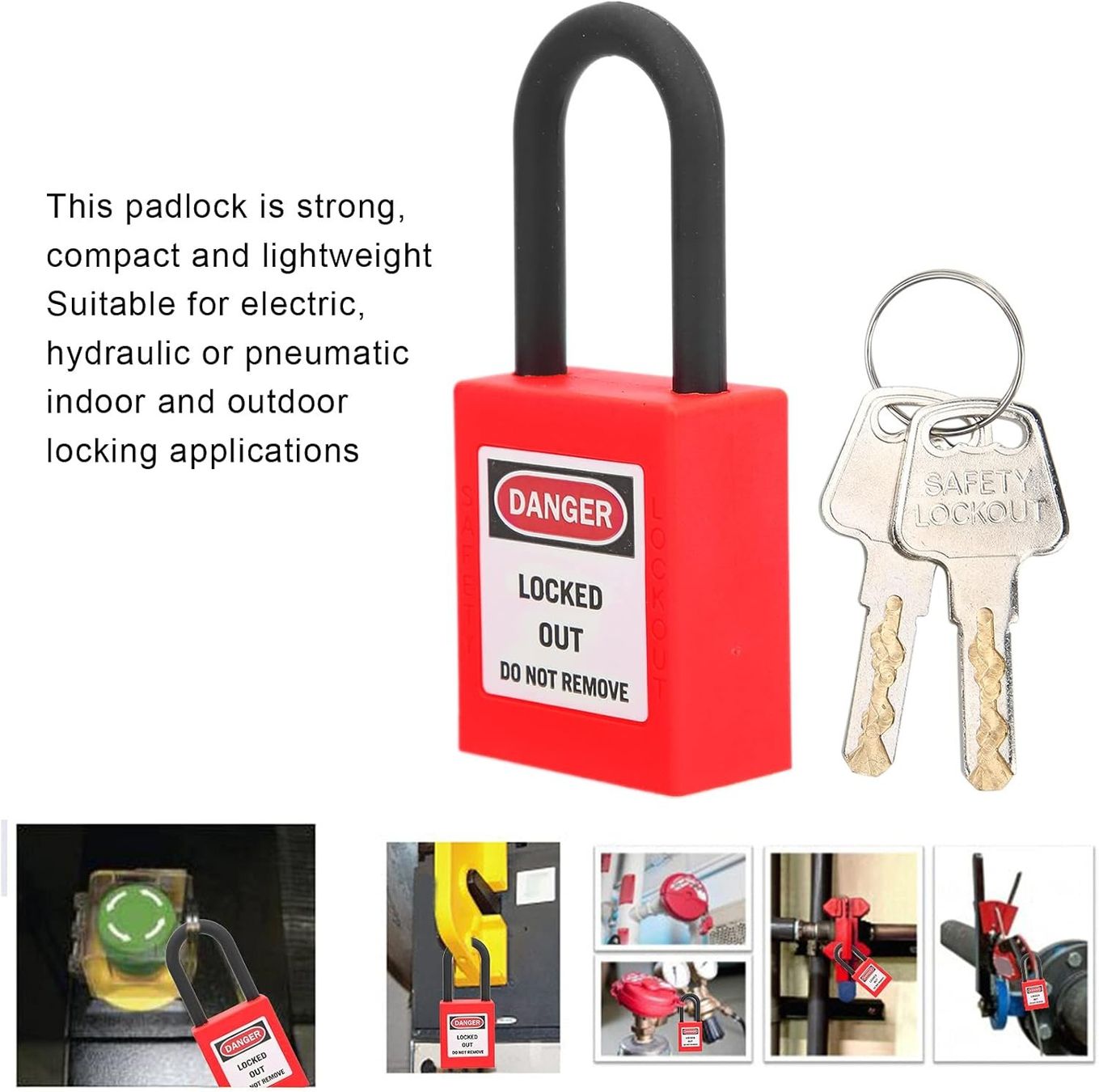 Schlösser: Lockout Tagout Schloss 10er Set Rot 38mm – Neu und originalverpackt aus Suhr von SchnapperCH 2