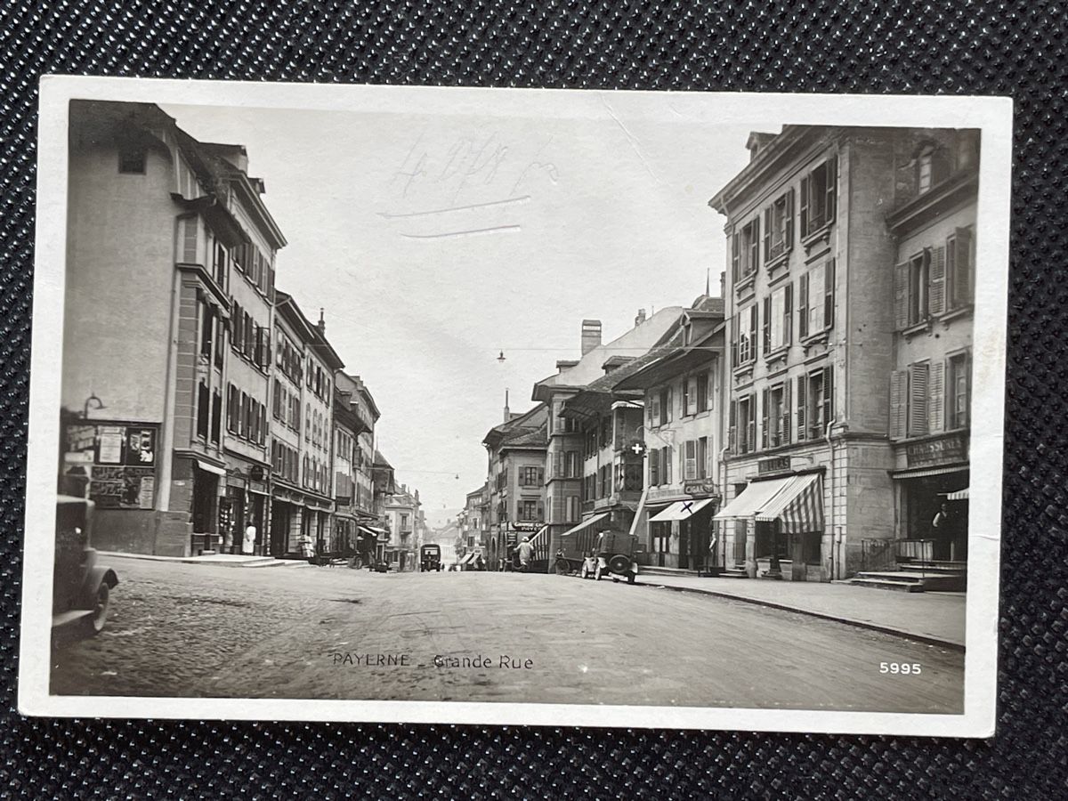 Cartoline postali: Payern, Grande Rue, 1932! – Usato da Strengelbach venduto da Aschatan5