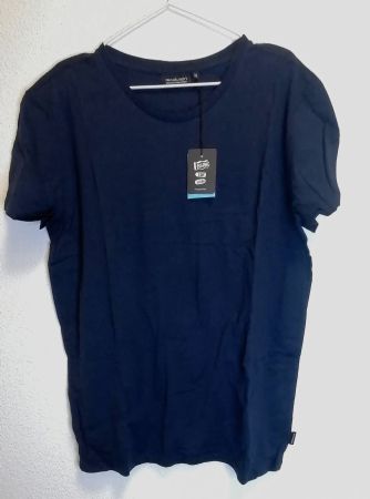 T-Shirt dunkelblau Bio-Baumwolle fairtrade recolution Gr. L