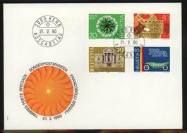 1980, FDC, Sonderpostmarken I (636–639)