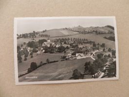 Ansichtskarte Karte Schwarzenberg LU Flugansicht 1945