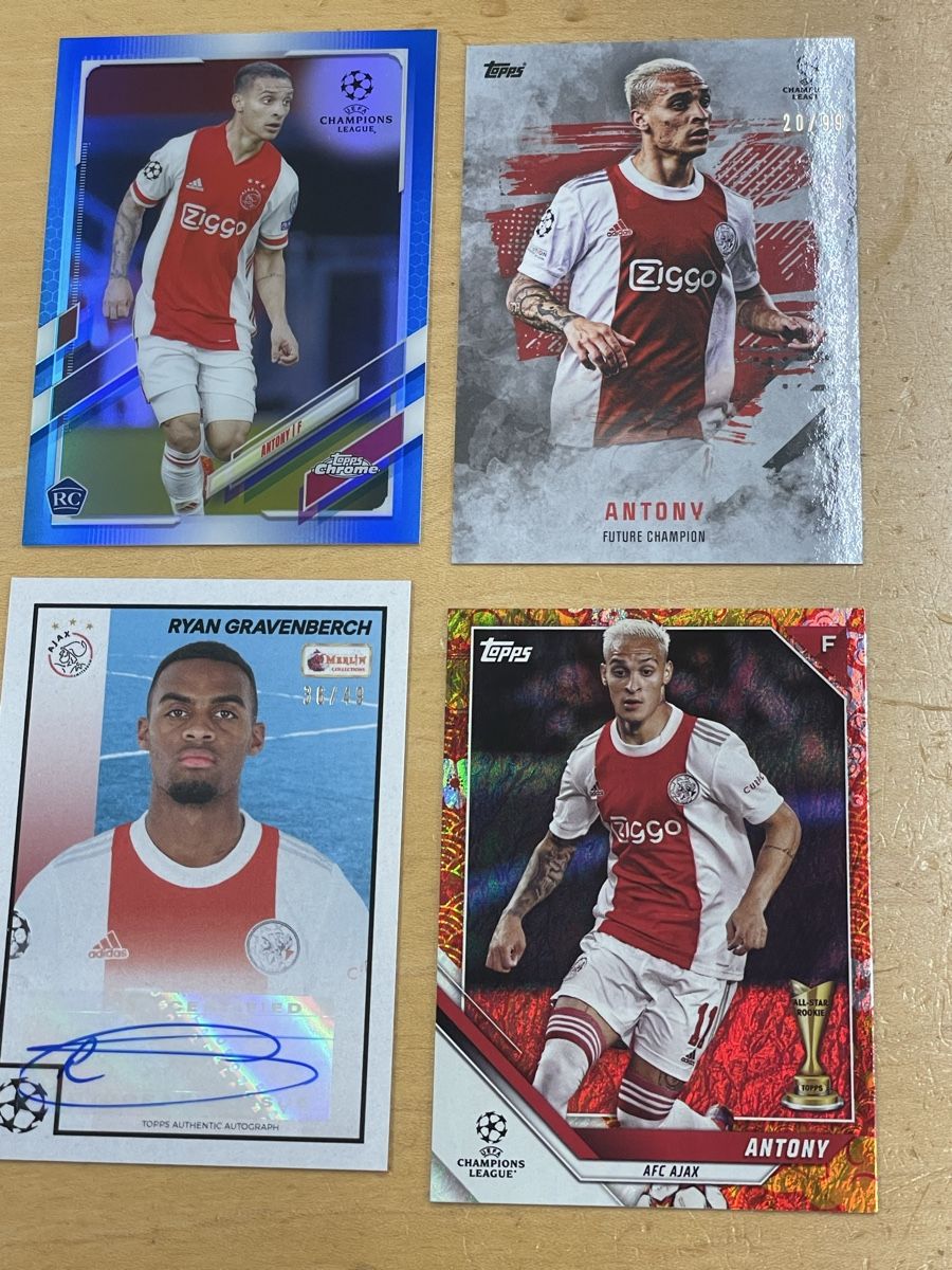Topps Carte collezionabili: Topps Ajax Lot Gravenberch Auto Antony – Usato da Nürensdorf venduto da Mulderi9
