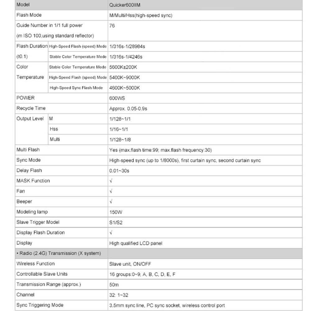 Godox Flash: Godox QT600IIM 600WS GN76 Blitzlicht – Nuovo e nell'imballaggio originale da Malans GR venduto da BUYBEST-Schweiz 6