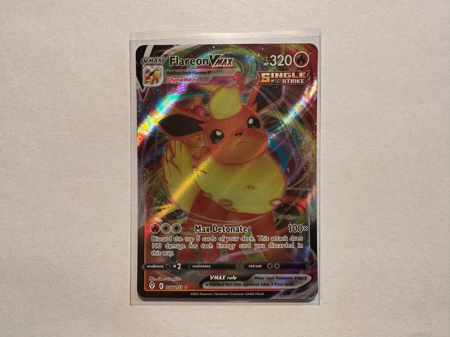Pokémon Sammelbilder & Trading cards: Flareon Vmax Evolving Skies EN – Gebraucht aus Hagendorn von Pokecollectorch