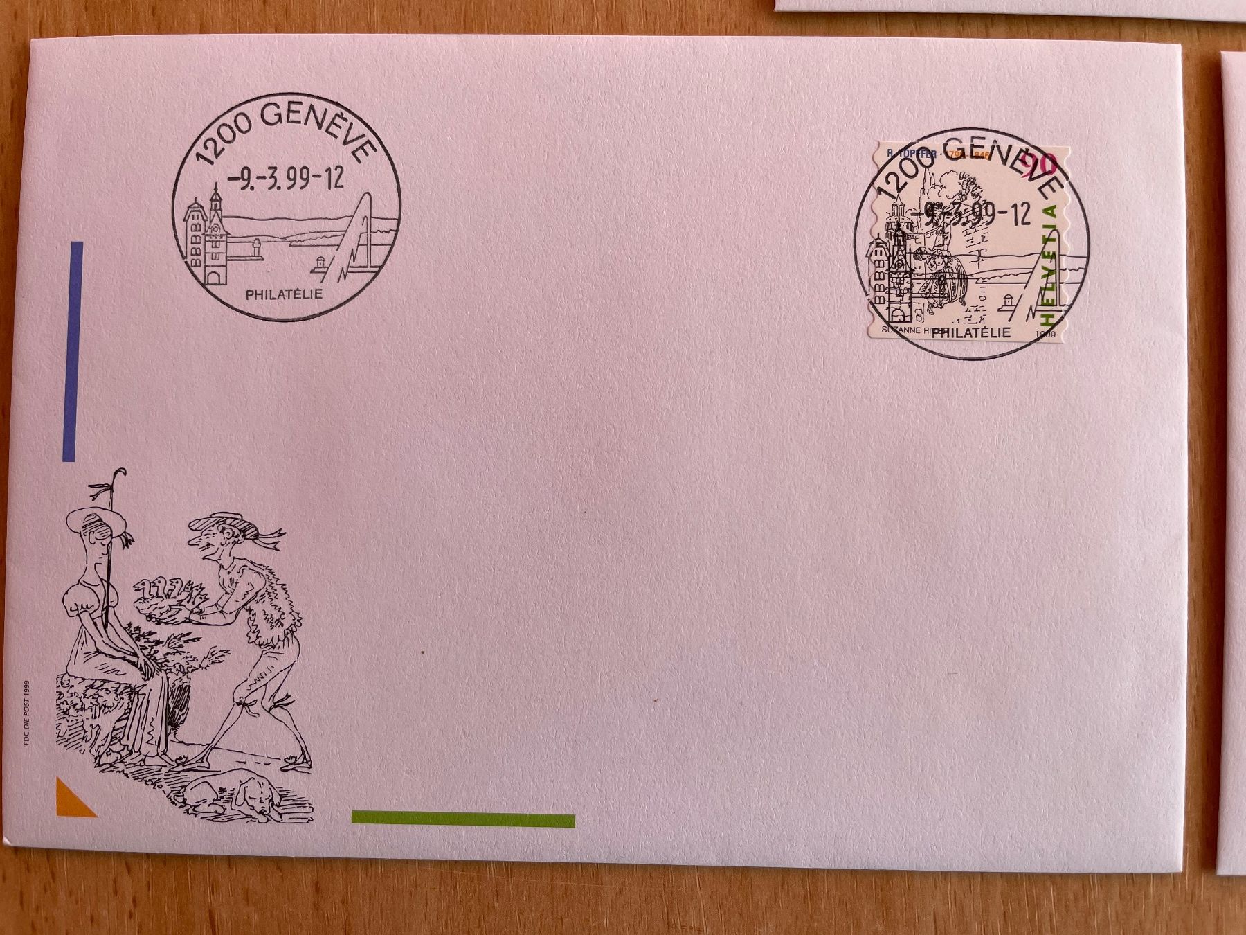 Alle Briefmarken: 9.3.99 GENEVE série complète, rare ! – Gebraucht aus Sonceboz-Sombeval von Comment2 3