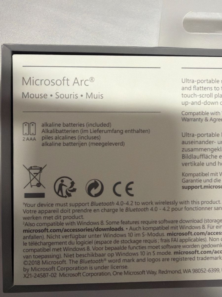 Mouse: Microsoft Arc Mouse Bluetooth schwarz neu in OVP – Usato da Wauwil venduto da chiraluna 1