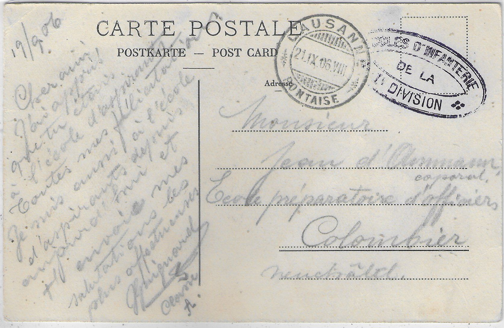 Cartoline postali: Lausanne - Casernes de la Pontaise – Difettoso da Ettingen venduto da Kartenplanet 1