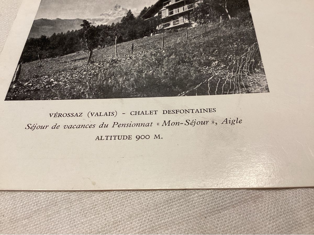 Cartoline postali: VEROSSAZ 2 cartes année 60 – Usato da Luc (Ayent) venduto da Rebouille 4