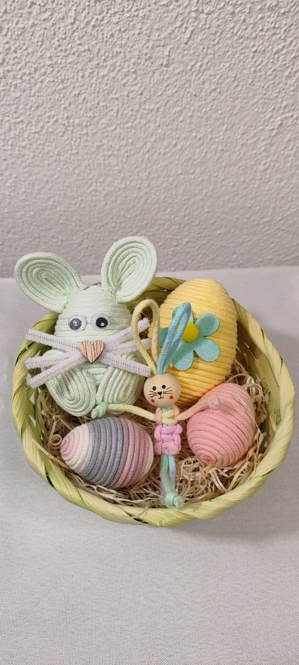 Tutte le decorazioni: Makramee Osternest 🐰 – Nuovo e nell'imballaggio originale da Männedorf venduto da mes_7725 3