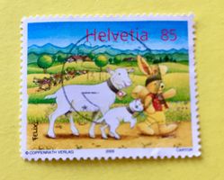 Nr.1163 Felix begleitet von Ziegen  GESTEMPELT 2005   
