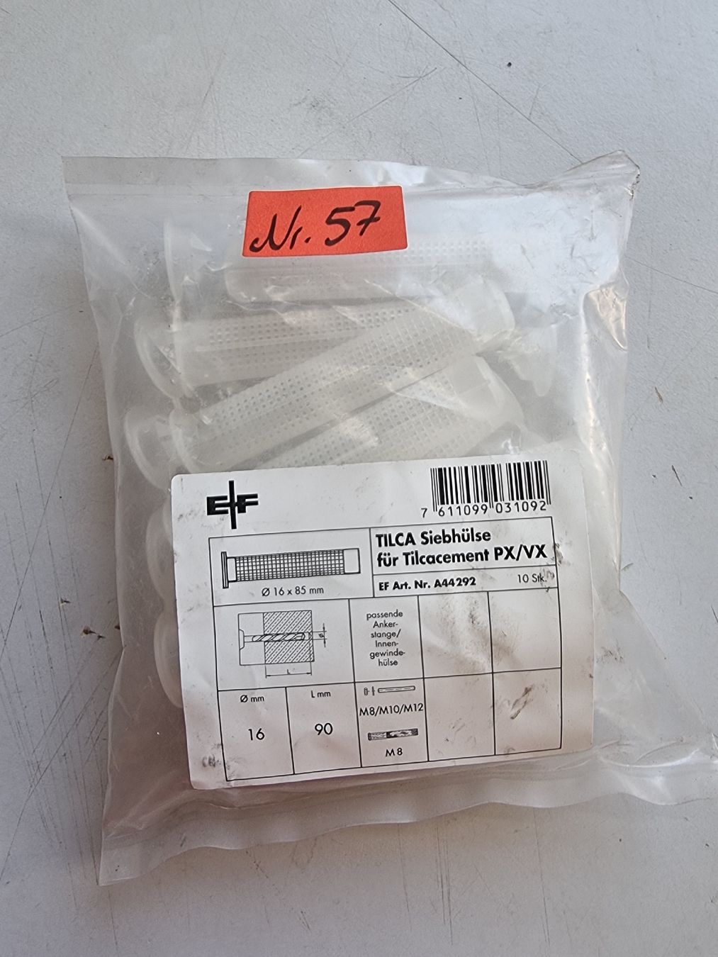 Tutti gli attrezzi: EF Tilca Siebhülse 16x85 mm  – Usato da WIL SG venduto da Sprin319