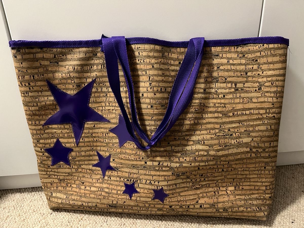 Borse da donna: Trendige Korktasche mit Sternen – Nuovo (secondo la descrizione) da Schaffhausen venduto da grogga 4
