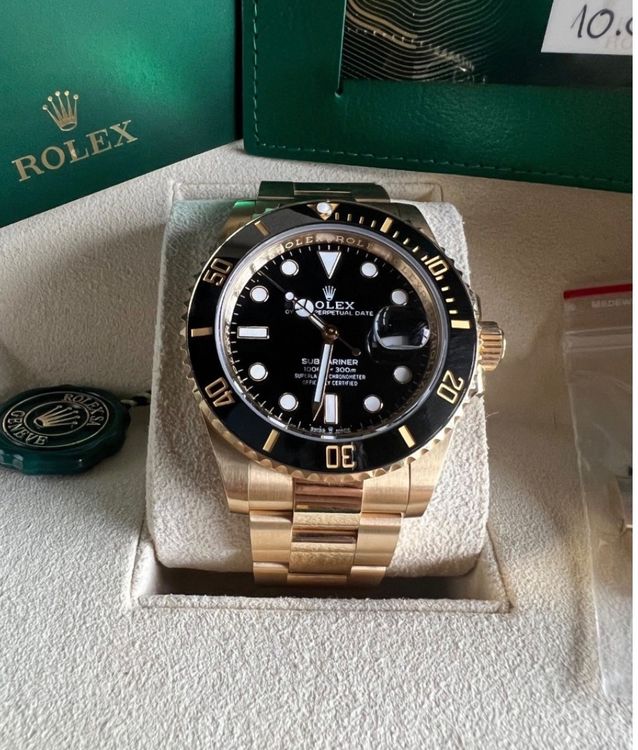 Rolex Submariner Black Dial voll Gold 126618LN Acheter sur Ricardo