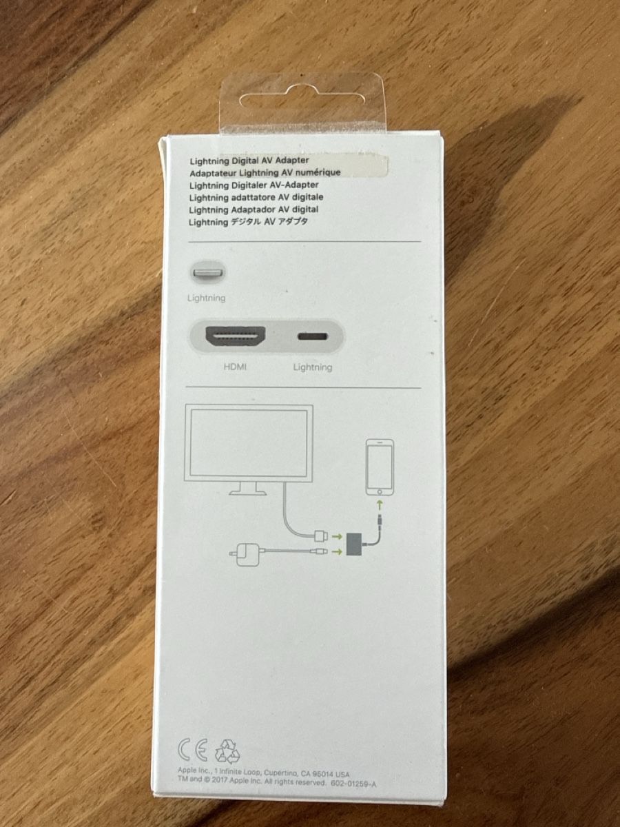 Apple Unità & Adattatore: Apple Lightning Digital AV Adapter - Neu & Original! – Nuovo e nell'imballaggio originale da Zürich venduto da Mr.Mauri83 1