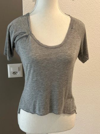 Damen T-Shirt grau kurzarm von Zoe Krassen Gr. S