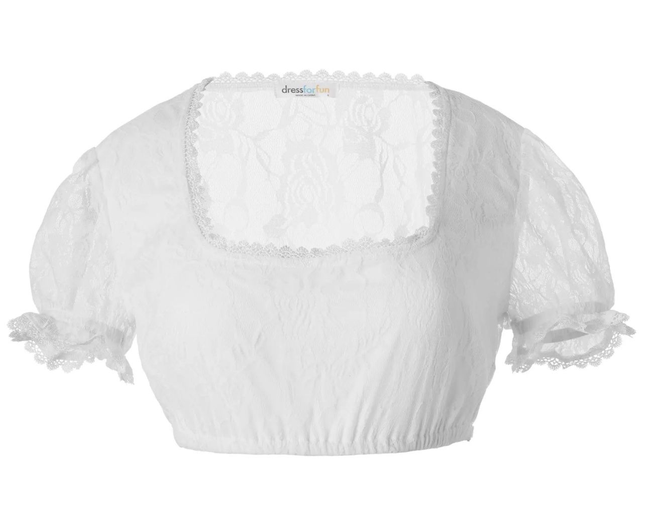 Kostüme: neue Dirndlbluse Gr. M in weiss, Oktoberfest – Neu (gemäss Beschreibung) aus Necker von liq24