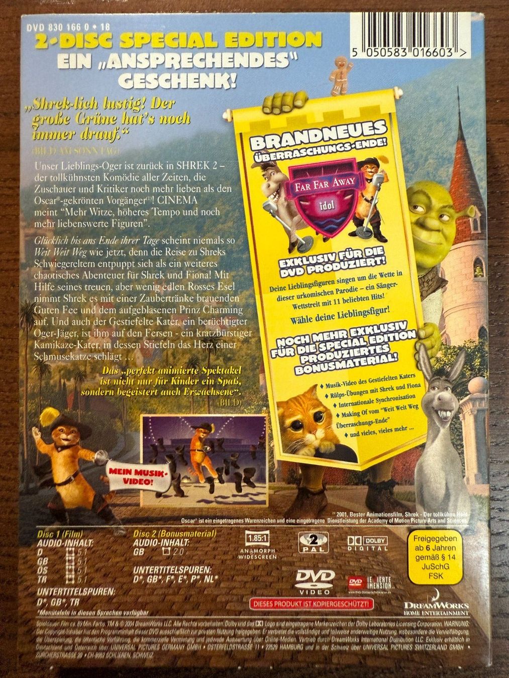 Tutti i DVDs: Shrek 2 – Usato da Zürich venduto da FilmFreunde 1
