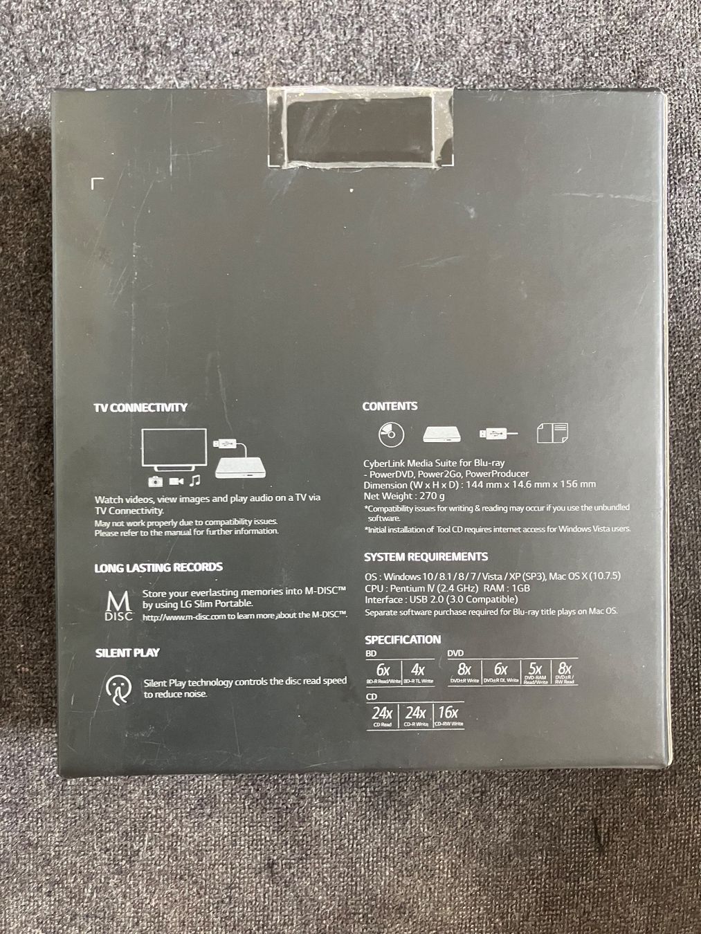 LG Registratori: LG Blu-ray Writer – Nuovo e nell'imballaggio originale da Schaffhausen venduto da dia_rl66 1