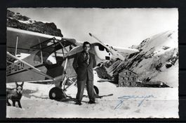 Hermann Geiger Fotokarte mit Unterschrift