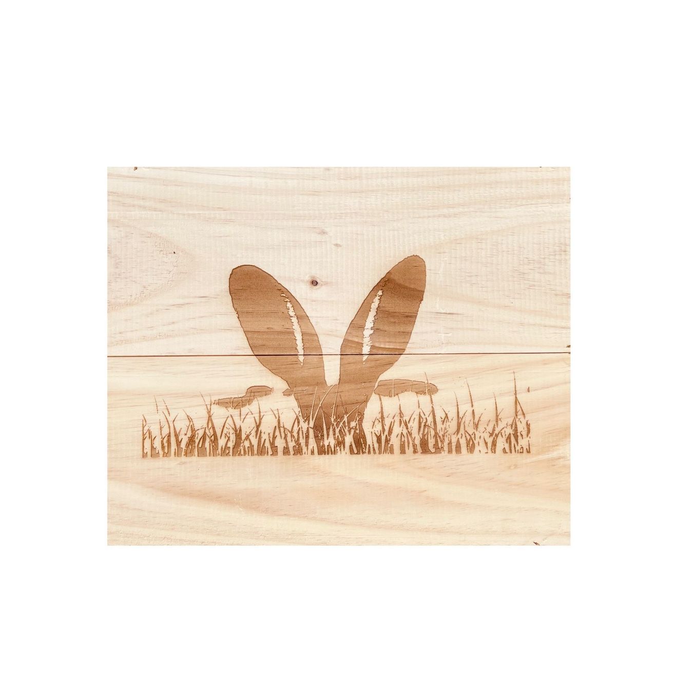Articles en bois: Osterhase auf Holz graviert – D'occasion à Ebikon par Weinkisten-Tom 1