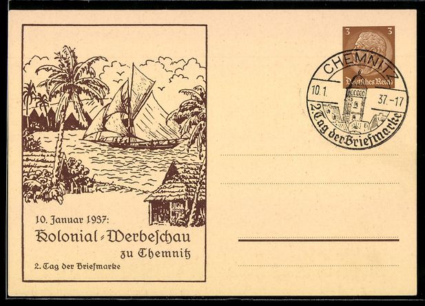 Cancelleria postale: Chemnitz, 2. Tag der Briefmarke, Kolonia – Usato da Berlin venduto da bartko-reher