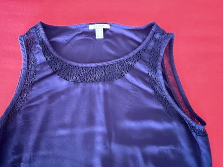 Top Esprit femme bleu taille M dentelle 