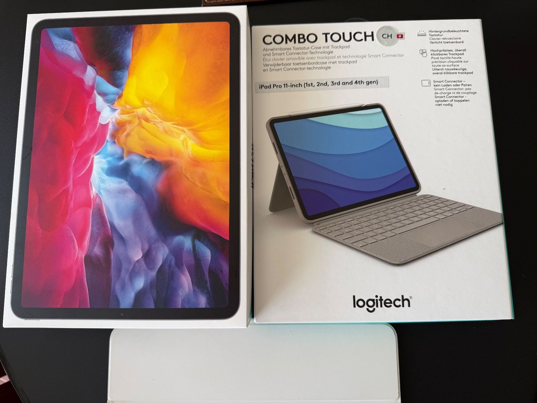 Apple Tablet PC: iPad Pro 11" (2. Gen. 2020) 256 GB Space Grey & Logitech – Usato da Greifensee venduto da 315ch1