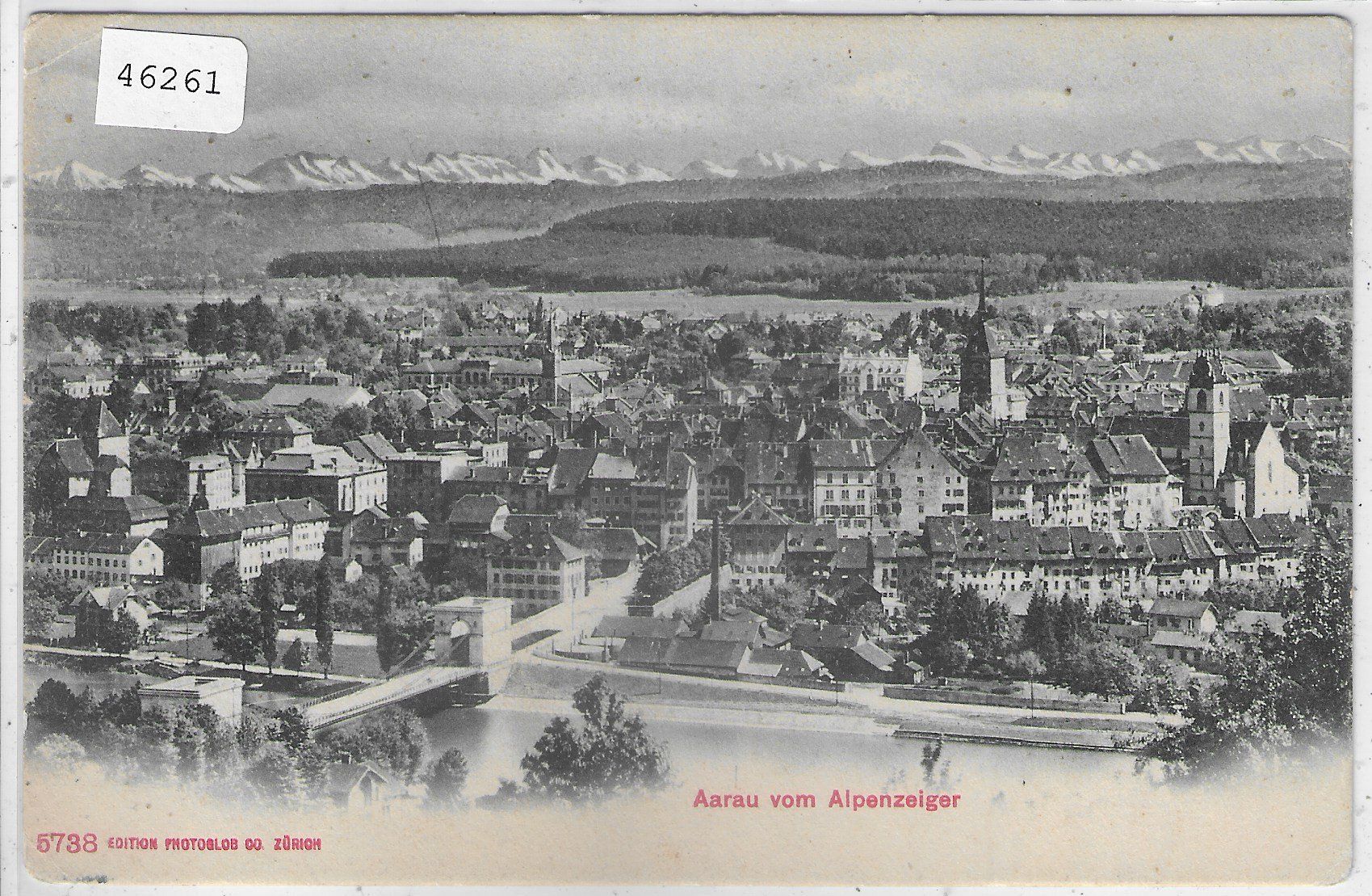 Ansichtskarten: Aarau vom Alpenzeiger – Gebraucht aus Ettingen von Kartenplanet