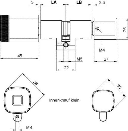 Barillets de serrure: dormakaba Digitalzylinder - 1535/30.0/30 – Neuf avec emballage d'origine à Amriswil par FMS-8580 1