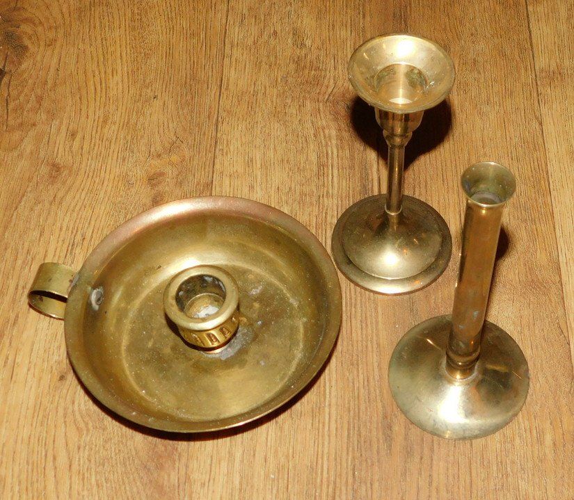Kerzenständer: Kerzenständer Messing, 3 Stück – Gebraucht aus Villnachern von Niggo0