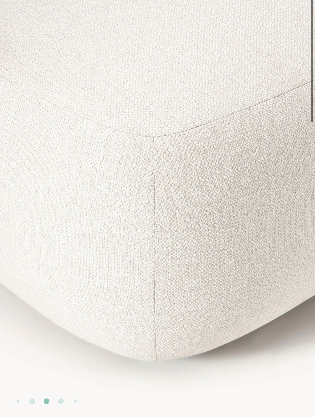 Westwing Sgabelli: Pouf / Hocker SOFIA in Cremeweiß (Westwing Collection) – Usato da Zürich venduto da sunnyytro 6