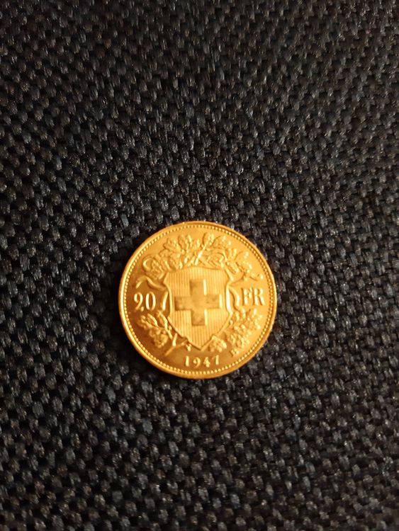 Goldvreneli 20 Fr Jahrgang 1947 (Gebraucht) in Seengen für CHF 644 ...