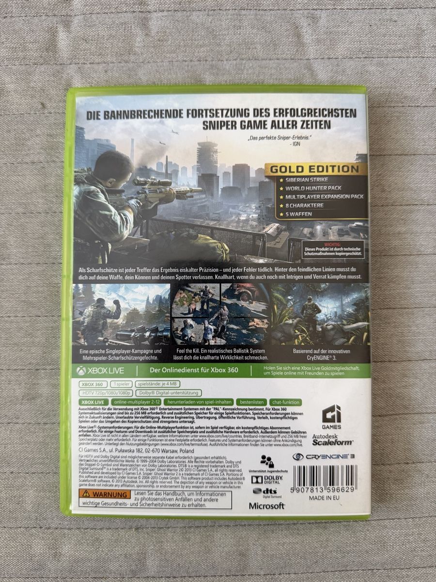 Microsoft Giochi: Sniper: Ghost Warrior 2 für Xbox 360 – Usato da Thunstetten venduto da Virus_33 2