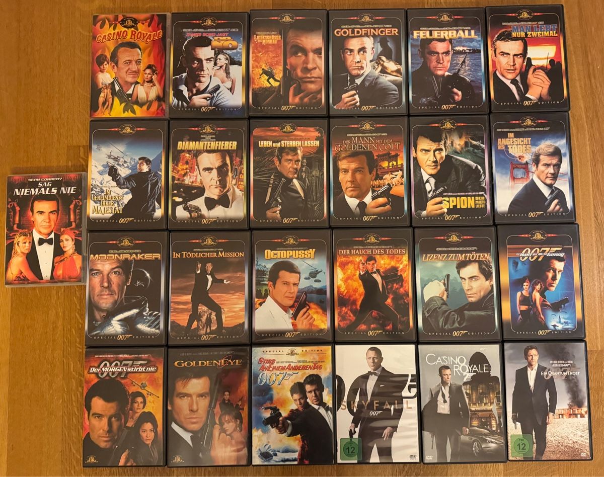 Tutti i DVDs: DVD: 007 Sammlung (25 DVD’s) – Usato da Belp venduto da Smiley90 1