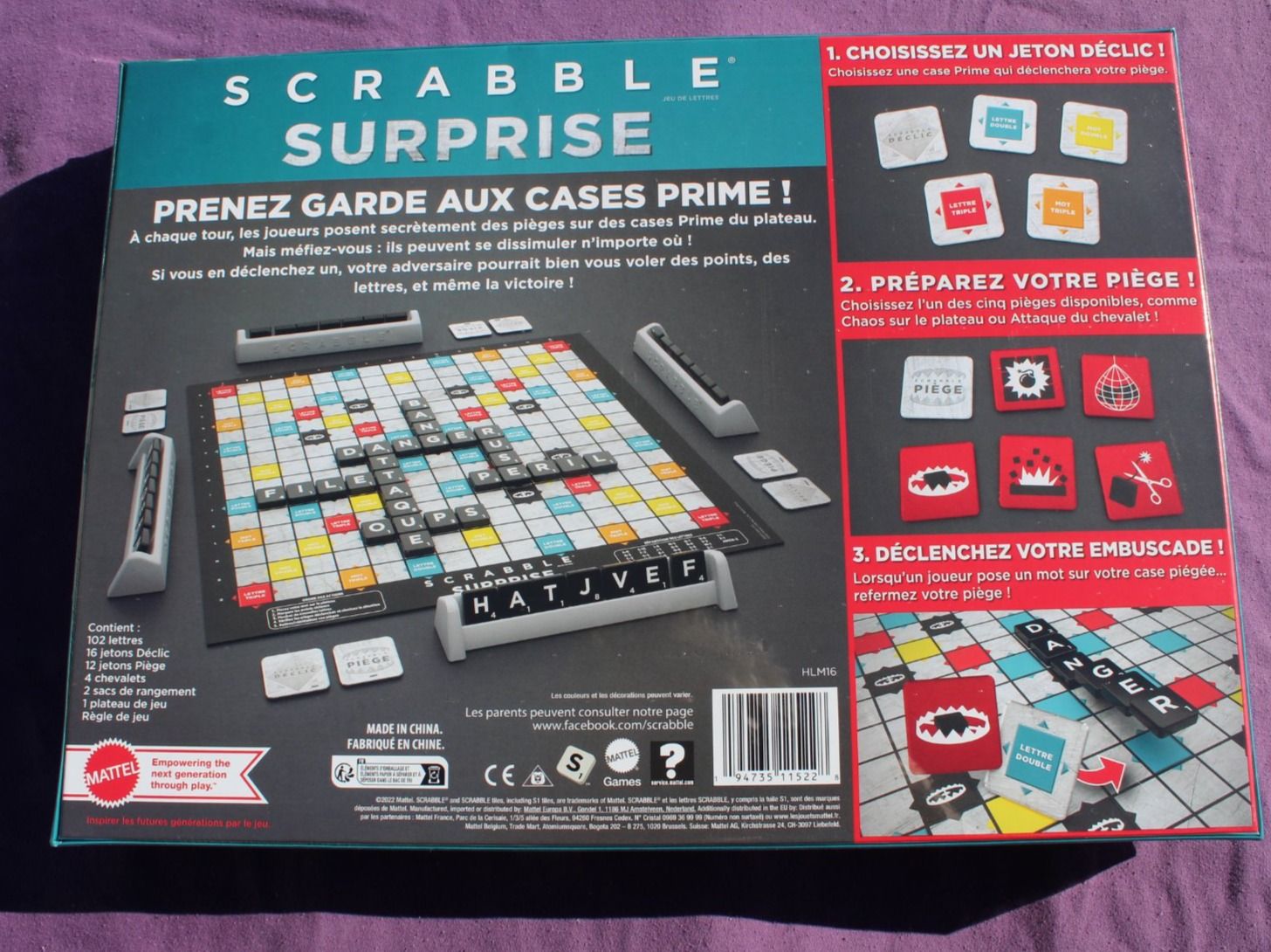 Mattel Giochi: NEU*** SCRABBLE Französisch ***NEU – Nuovo e nell'imballaggio originale da Walliswil-Nbipp venduto da Speer516 1