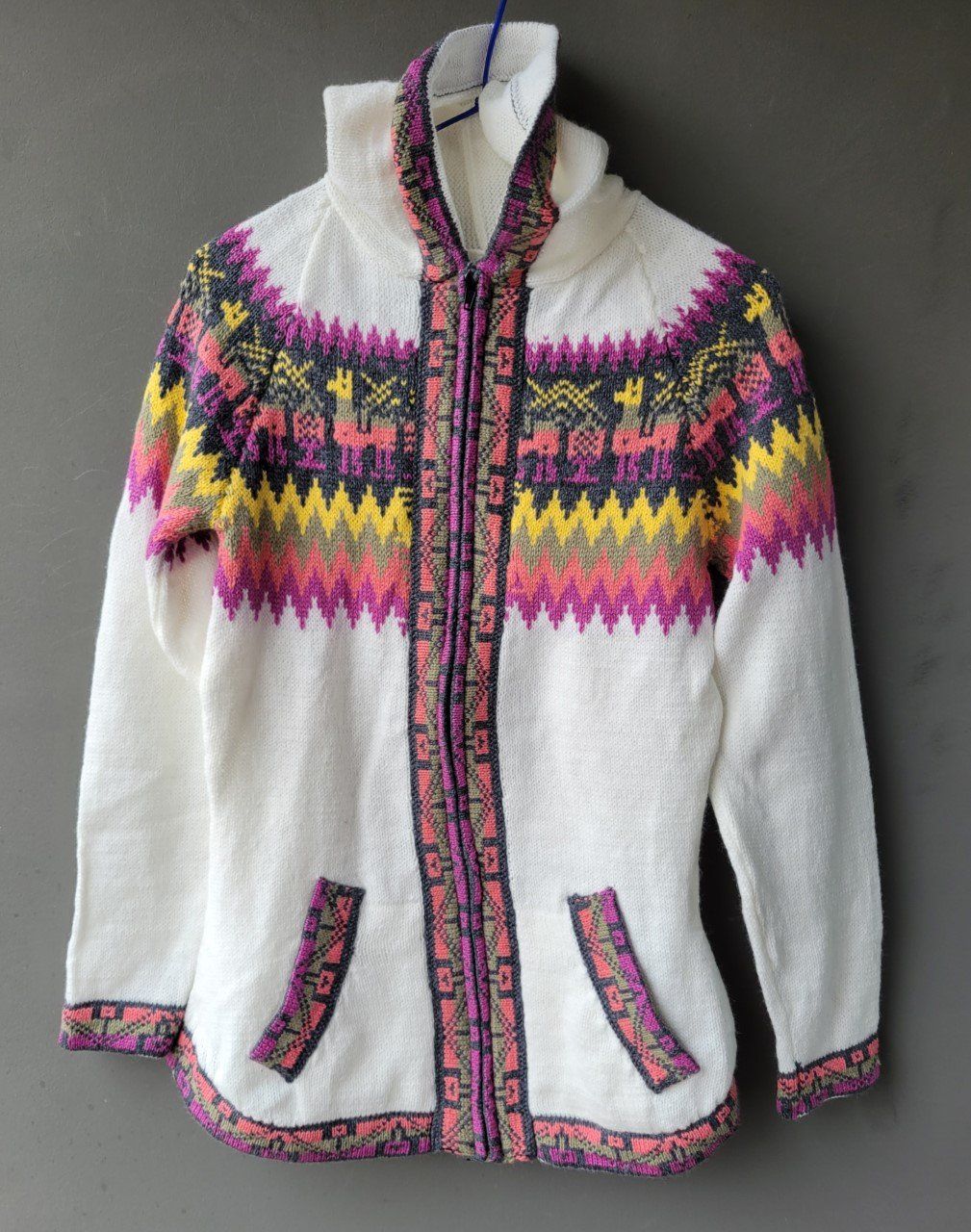 Giacche: wunderschöner Alpaca Strickjacke Pulli Gr.38-40, Neu!!! – Nuovo (secondo la descrizione) da Lima- Peru venduto da Alpaka-Haus 2