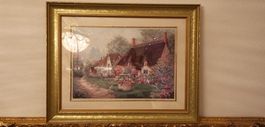 Litho "Wishing Well Lane" V. Schwenig