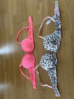 2 BHs, Grösse 75ANeon Pink und Animal Print, Neu!