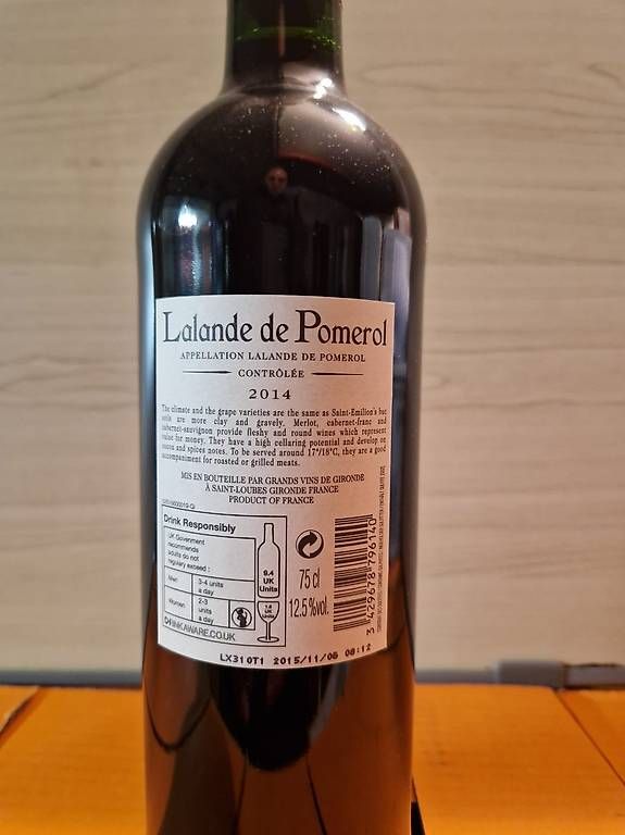 Vino: 6 bouteille Lalande de Pomerol 2014 – Usato da Allschwil venduto da VIN-TERROIRSDEFRANCE 1