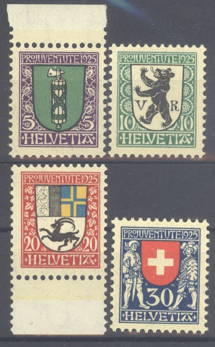 Tutti i francobolli: 1925, Pro Juventute, ** – Usato da Willisau venduto da Vollstempel