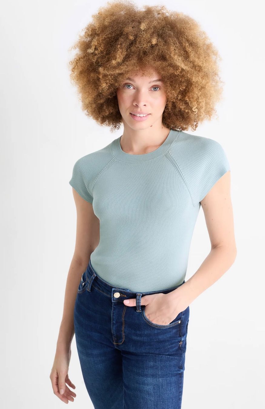 C&A Top: C&A Strickpullover - kurzarm – Nuovo e nell'imballaggio originale da Luzern venduto da Sommer_26 1