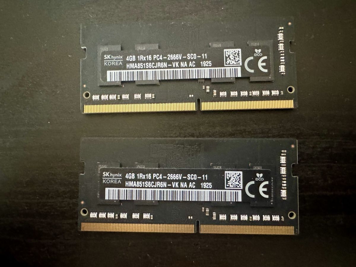 Mémoires / RAM: Ram DDR4 2666v 8Gb – D'occasion à Lausanne par alexandre1978